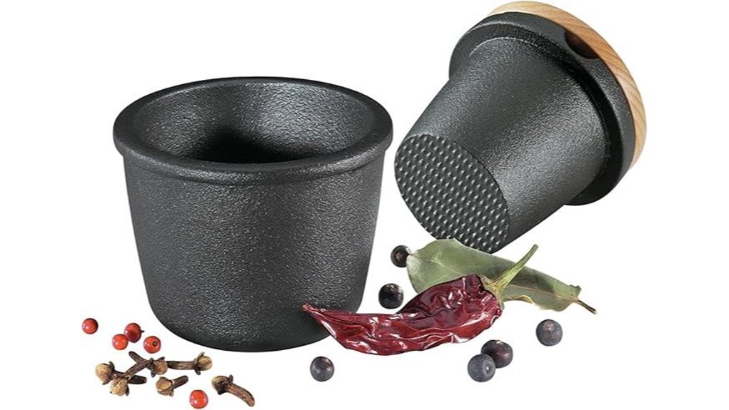 zassenhaus beech lidded cast iron grinder