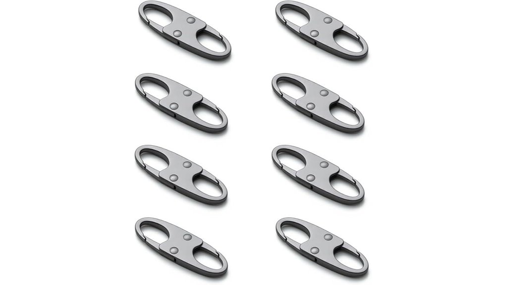 zelin space grey anti theft zipper pulls