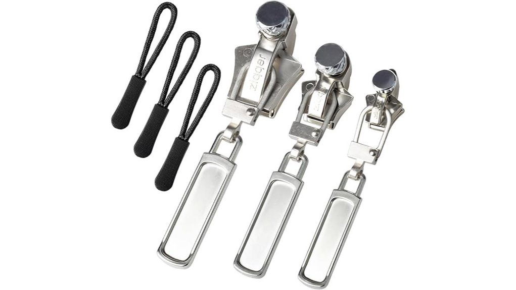 zipper repair kit components